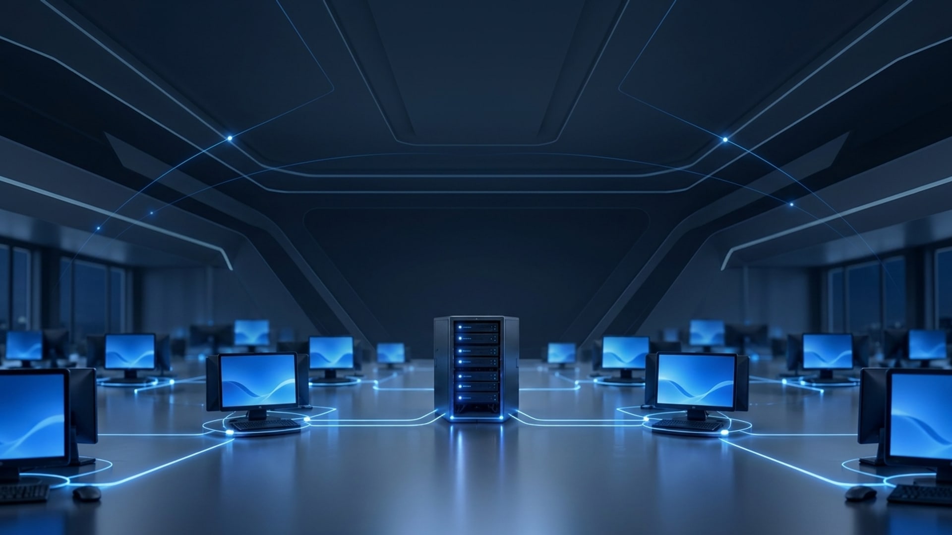 Pusat Komando Monitoring Xilma Vision memantau puluhan layar aktif sekaligus
